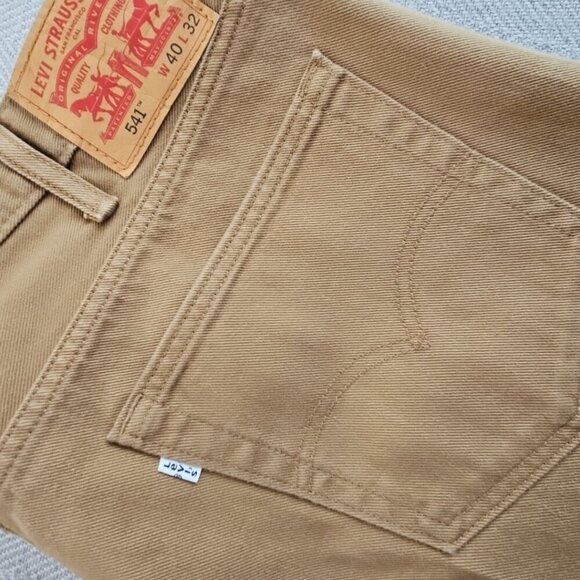 Levi's 541 Jeans Men's 40x32 Straight Tan White Tab Denimcore Workwear ECU - Picture 11 of 11